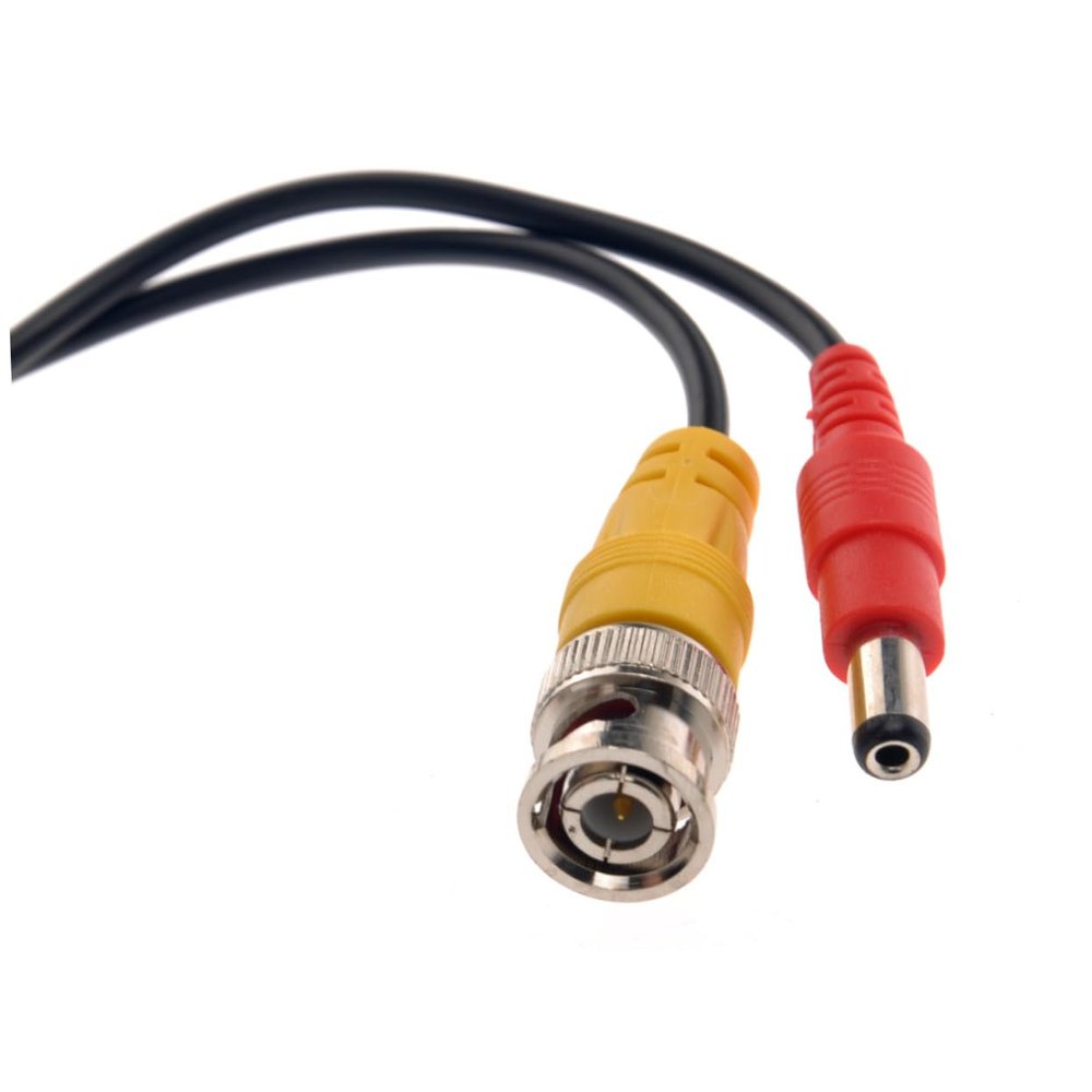 CIYODO 10m Video Power Cable Supply for Dvr CCTV Black Extension Cord for Enhanced Connectivity
