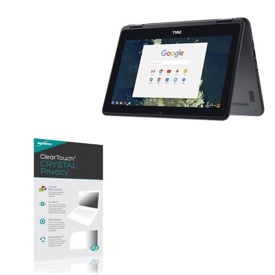 BoxWave Screen Protector Compatible with Dell Chromebook 5190 with Touchscreen (11 in) - ClearTouch Crystal Privacy (2-Pack), Privacy Screen Protector Flexible Film Clear