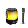 60W Portable Bluetooth Party Speaker with RGB Lights, Waterproof with One Microphone (Black) view 1