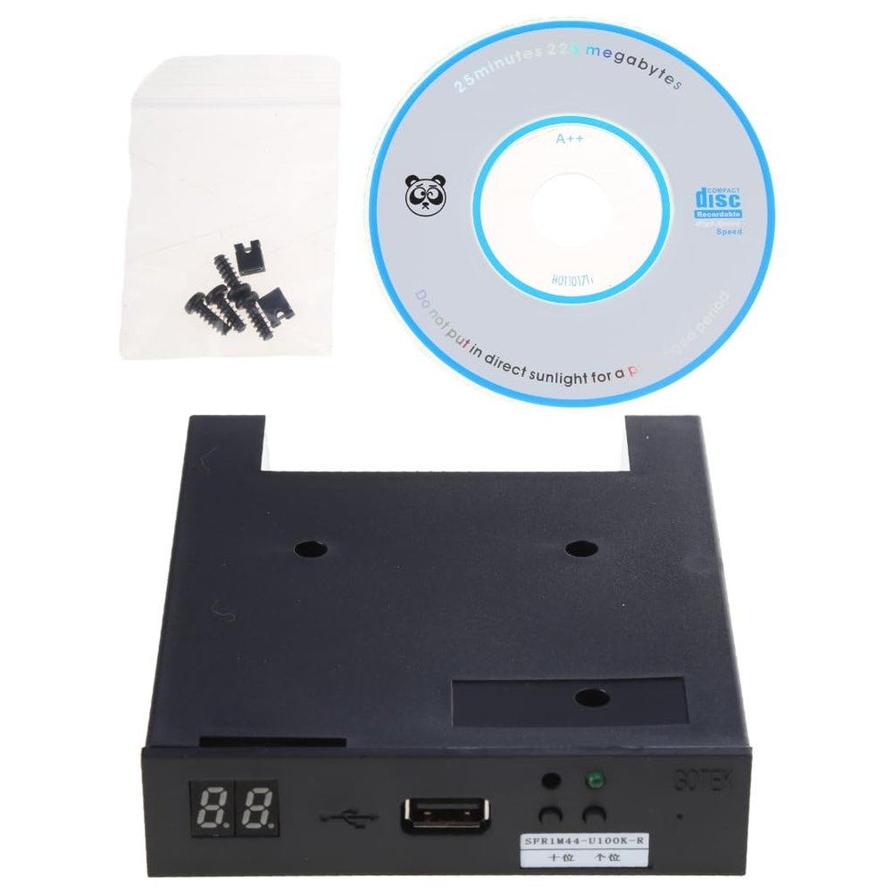 Fowspvzn 3.5" USB External Floppy Disk Portable 1.44MB FDD 32-Bit for Electric Organ No for Extra Driver Required Plug and
