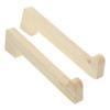 HOMSFOU 2pcs Wooden Laptop Stand Risers for Desk Cooling Laptop Stand Holder Desk for view 1