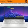HP Ultralight 14 inch Laptop with 1-Year Microsoft 365 and Free Wireless Earbuds, 32GB RAM, 64GB Storage with 128GB External Drive, HD Display, Webcam, HDMI, WiFi, USB, White, Windows 11 view 4