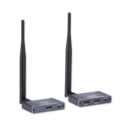 Wireless HDMI Transmitter and Receiver, 5.8GHz Wireless HDMI Extender Kit with Loop Out Support 590Ft/180m Up to 1080P@60hz Video Resolution, Support laptops, PCs, DVD, Digital Video Cameras etc