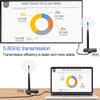 Wireless HDMI Transmitter and Receiver, 5.8GHz Wireless HDMI Extender Kit with Loop Out Support 590Ft/180m Up to 1080P@60hz Video Resolution, Support laptops, PCs, DVD, Digital Video Cameras etc view 3