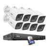 ANNKE 12MP Security Camera System, 16CH AI NVR Recorder with Human/Vehicle Detection, 8X 12MP UHD IP PoE Cams with Color Night Vision, Built-in Mic, Compatible with Alexa, IP67 Weatherproof, 4TB HDD view 1