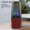 Speaker with RGB Lighting Effects, Clear Sound Performance, Fast Connection, Lightweight, Portable, Support AUX USB, 1.5 Hours Charging Time, 2-3 Hours Playback Time, for (Red) view 4