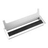 Cable Management, Square Aluminium Cable Management Under Desk Desk Cable Management with Excellent Structural Design for Convenient Desktop Management in The Office Home (Large) view 2
