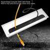 Cable Management, Square Aluminium Cable Management Under Desk Desk Cable Management with Excellent Structural Design for Convenient Desktop Management in The Office Home (Large) view 4