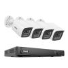 ANNKE 12MP Security Camera System, 16CH AI NVR Recorder with Human/Vehicle Detection, 4X 12MP UHD IP PoE Cams with Color Night Vision, Built-in Mic, Compatible with Alexa, IP67 Weatherproof, NO HDD view 1