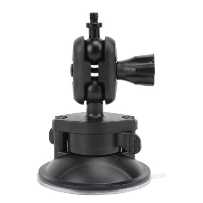 ASHATA Suction Cup Camera Holder, Aluminum Alloy Ball Head Mount with 360 Rotation for Sports Camera, Ideal for Recording Driving Process, with Large Area Vacuum Adsorption for Car