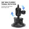ASHATA Suction Cup Camera Holder, Aluminum Alloy Ball Head Mount with 360 Rotation for Sports Camera, Ideal for Recording Driving Process, with Large Area Vacuum Adsorption for Car view 2
