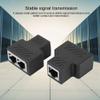 RJ45 Network Ethernet Splitter, 3.5MM 1 Female to 2 Female LAN Ports, Ethernet Socket Connector Suitable Super Cat5,Cat5e,Cat6,Cat7,Cat 8 view 2