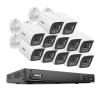 ANNKE 12MP Security Camera System, 16CH AI NVR Recorder with Human/Vehicle Detection, 12X 12MP UHD IP PoE Cams with Color Night Vision, Built-in Mic, Compatible with Alexa, IP67 Weatherproof, NO HDD view 1