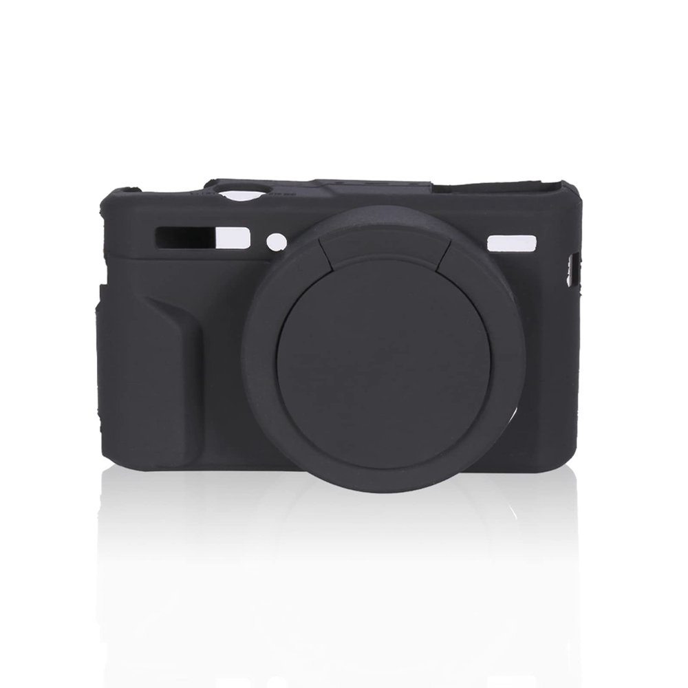 Camera Cases,Silicone Camera Sleeve,Lightweight Soft Silicone Camera Case Cage Protector Cover,with Non - Slip Texture,Black Camera Accessory for Cano G7xii / G7x Mark Ii