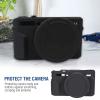 Camera Cases,Silicone Camera Sleeve,Lightweight Soft Silicone Camera Case Cage Protector Cover,with Non - Slip Texture,Black Camera Accessory for Cano G7xii / G7x Mark Ii view 2