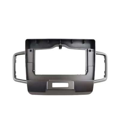 Car Front Side Air Outlet Vent Frame Trim Compatib Car Audio 10.1" Big Screen DVD Fascia Frame Adapter/Fit for Honda Freed 2011-2014 2Din Dash Installation Panel Frame Kit ABS Silver Car Stereo Radio