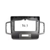 Car Front Side Air Outlet Vent Frame Trim Compatib Car Audio 10.1" Big Screen DVD Fascia Frame Adapter/Fit for Honda Freed 2011-2014 2Din Dash Installation Panel Frame Kit ABS Silver Car Stereo Radio view 2