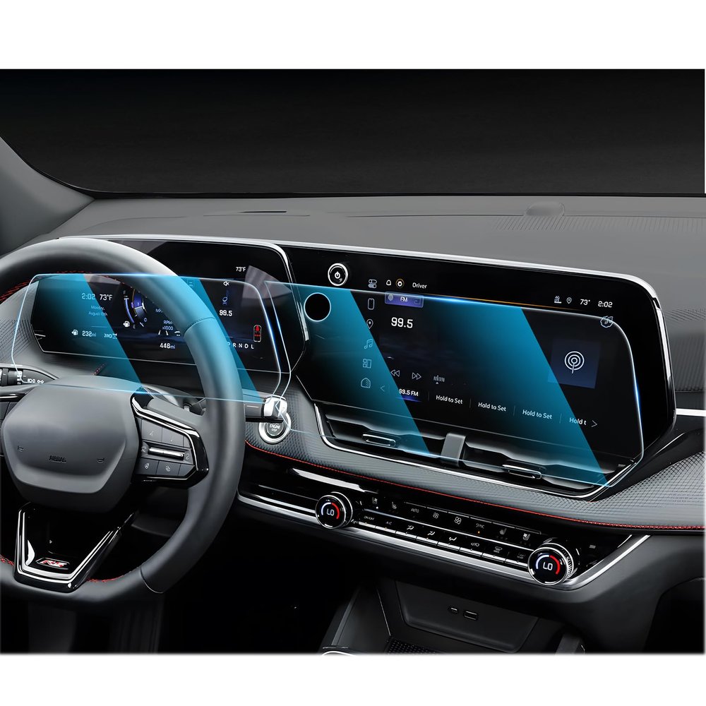 For 2025 2026 Chevrolet Equinox Screen Protector - (2PCS) 9H HD Tempered Glass - Chevy Equinox (LT, RS, Activ) 11.3 Inch Touchscreen & 11 Inch Instrument Accessories