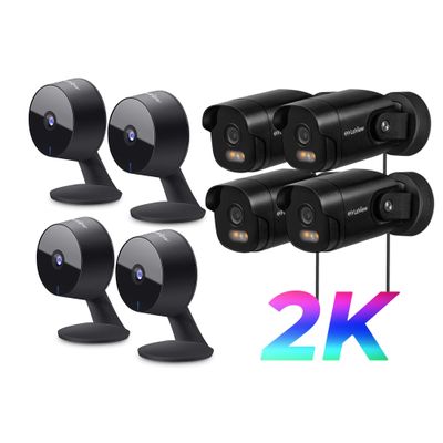 LaView 4MP 2K Cameras for Home Security Indoor,Home Security Camera, 2K Security Camera Outdoor with Color Night Vision,3MP Wired Cameras for Home Security,IP65 Waterproof Camera, 24/7 Live Video