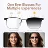 Bluetooth Audio Smart Glasses, Blue Light Glasses for Women Men, Remote Shooting, Open Ear Sound Mic & Speakers, Magnetic Charging, Color-Changing Polarized Sunglasses Lenses, Voice AssistantGS06S) view 2