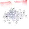 Luxshiny 80Pcs 20mm Artificial Acrylic Ice Cubes for Photography and Kitchen Decoration Fake Ice Cubes Realistic Shape for Parties and Events view 4