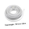Hoement 20m Telephone Cable Extension Cord Pc Plug Coupler for Landline Phones Modems Audio Transmission Easy Installation High Reliability view 2