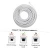Hoement 20m Telephone Cable Extension Cord Pc Plug Coupler for Landline Phones Modems Audio Transmission Easy Installation High Reliability view 4