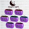 HANNLOMAX HX-161CR Portable PLL FM Radio Alarm Clock, LCD Display with Dimmer Function, 7 Colors RGB Night Light, USB Port for 1A Charging, Telescopic Antenna, AC/DC Operation only. (Purple) view 3