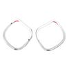 Bacar 2pcs Chrome Motorcycle Tri-Line Speaker Grills Front Fairing Speaker Cover Plastic for Harley Davidson 2015-2018 road glide for Touring view 1