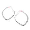 Bacar 2pcs Chrome Motorcycle Tri-Line Speaker Grills Front Fairing Speaker Cover Plastic for Harley Davidson 2015-2018 road glide for Touring view 3