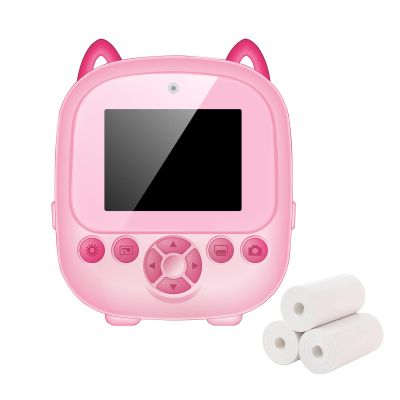 BLULILY Children Print Camera Digital Photo Camera Thermal Printer for Boy Girls Toddler Kid Selfie Digital Camera
