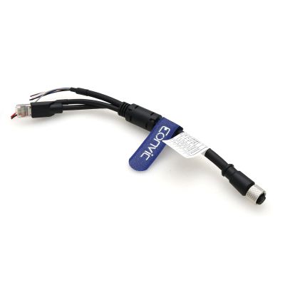 Eonvic Aviation Plug M12 12 Pin Female to 3 Way Power Signal and Data Transfer Cable for DJI Livox LiDAR Mid-360 Mid-70,25cm