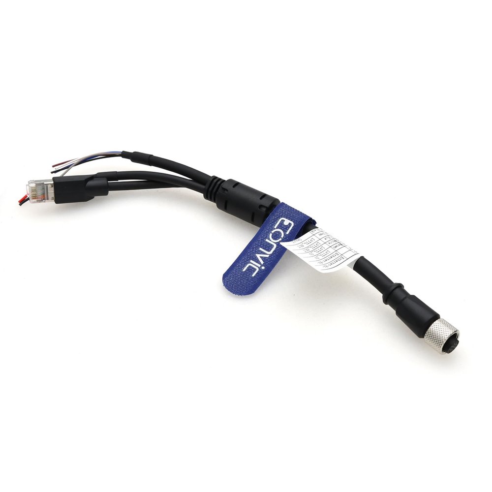 Eonvic Aviation Plug M12 12 Pin Female to 3 Way Power Signal and Data Transfer Cable for DJI Livox LiDAR Mid-360 Mid-70,25cm