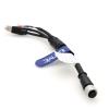 Eonvic Aviation Plug M12 12 Pin Female to 3 Way Power Signal and Data Transfer Cable for DJI Livox LiDAR Mid-360 Mid-70,25cm view 3