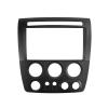 Car Front Side Air Outlet Vent Frame Trim Compatib Car Refitting CD DVD Radio Fascia Frame/Fit for 2005-2010 Hummer H3 (LHD) 2DIN Stereo Dash Face Plate Frame Panel Mount Kit ABS Silver Car Stereo Ra view 1