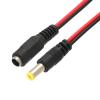 PATIKIL DC Power Cable 9.8 Inch, 2 Pairs 5.5mm x 2.1mm Male and Female Pigtail Barrel Plug Connector Cable for CCTV Security Camera Lighting Power Adapter, Black view 3