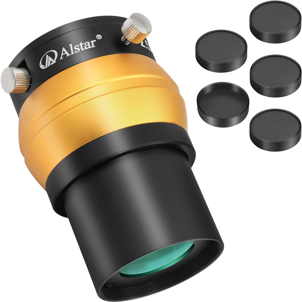 Alstar 2" 2.5X Barlow Lens - Bundle with - 5 Pcs Dust Caps