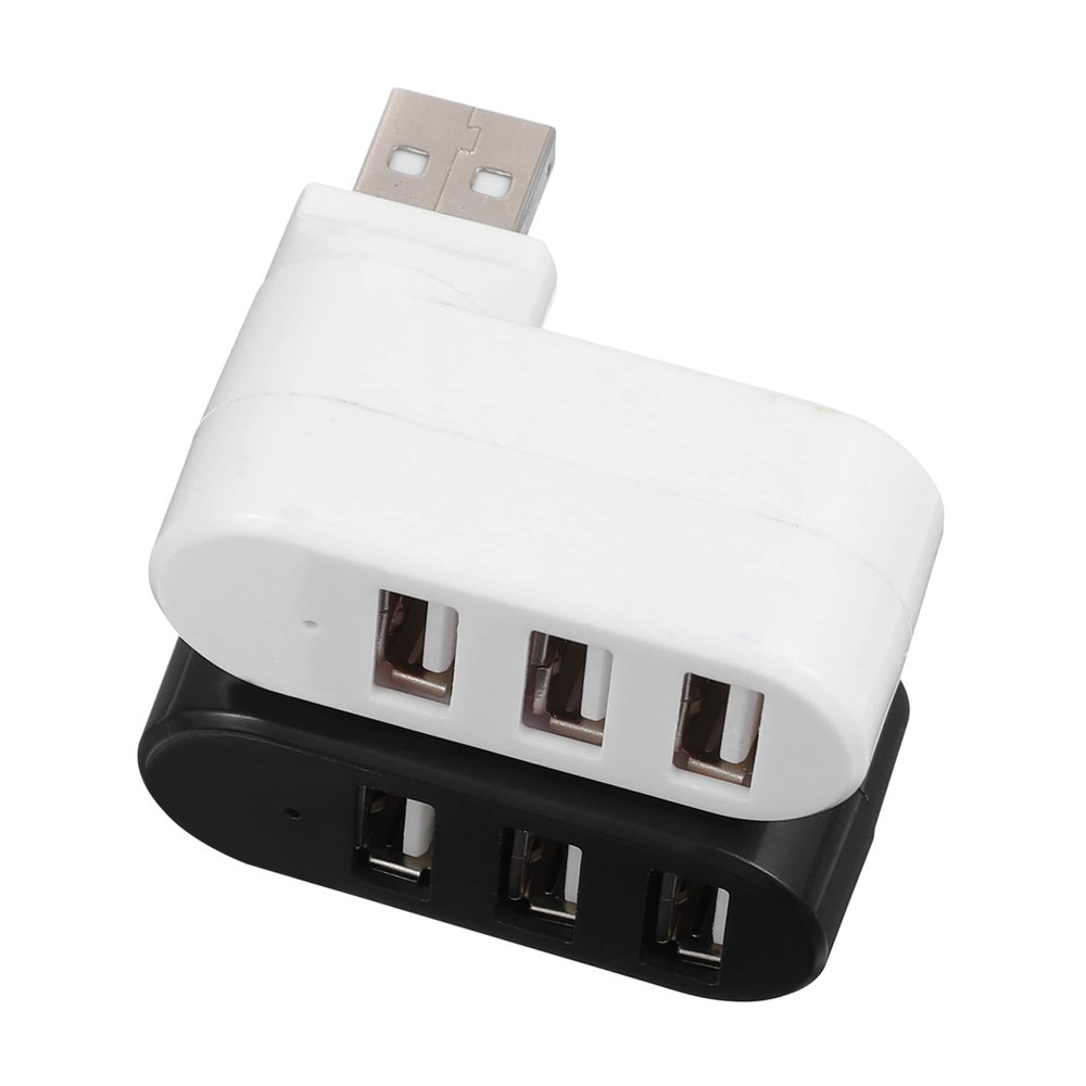 Hoement 2pcs USB Multi Hub Splitter Ports Expansion Cable Adapter for Laptop and Desktop Lightweight and Design Compatible Multiple Systems Colors