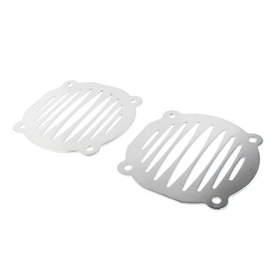 Bacar Speaker Grill Cover Front Speaker Grill for Harley -Davidson FLHT Models 2000-2013 Chrome