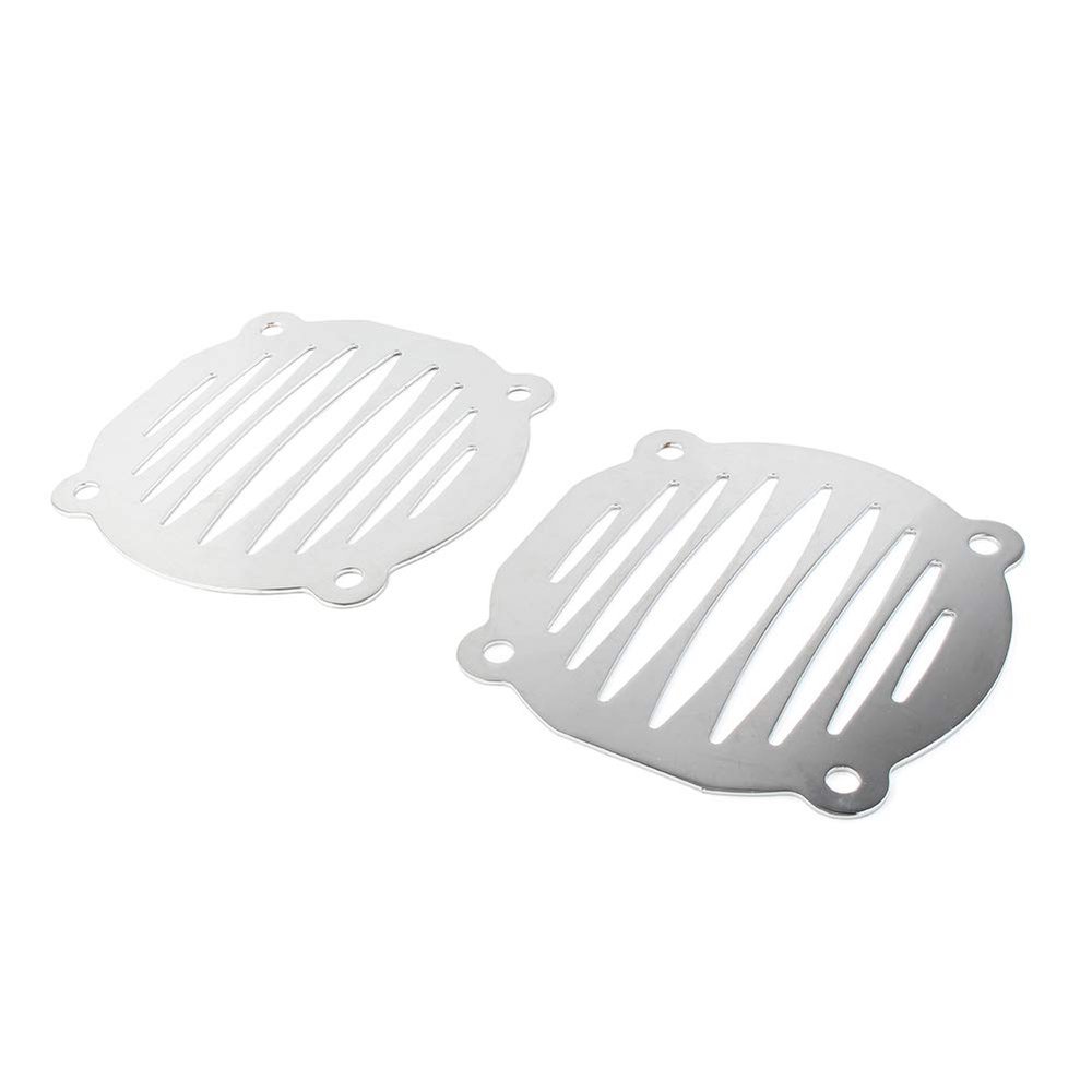 Bacar Speaker Grill Cover Front Speaker Grill for Harley -Davidson FLHT Models 2000-2013 Chrome