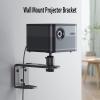 Adjustable Projector Wall Mount Set, Universal Bracket for Projector Hanger Mounting 1/4" Screw, Mini Projectors Suspension Bracket Wall Mount Inverted Rack Tray 360 Degree Rotating view 2