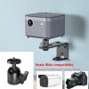 Adjustable Projector Wall Mount Set, Universal Bracket for Projector Hanger Mounting 1/4" Screw, Mini Projectors Suspension Bracket Wall Mount Inverted Rack Tray 360 Degree Rotating view 4