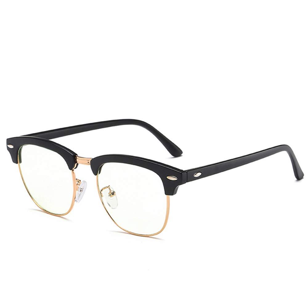 LNTICB Blue Light Blocking Glasses Computer Reading Glasses Eyeglass Frame Transparent Lens Unisex Anti UV Anti Eye Fatigue