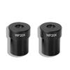 Lab Microscope Accessories 2Pieces WF20X Microscope Eyepieces Biological Stereo Microscope Accessory Wide Angle Lens, 23.2mm Install Diameter view 1