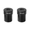 Lab Microscope Accessories 2Pieces WF20X Microscope Eyepieces Biological Stereo Microscope Accessory Wide Angle Lens, 23.2mm Install Diameter view 2