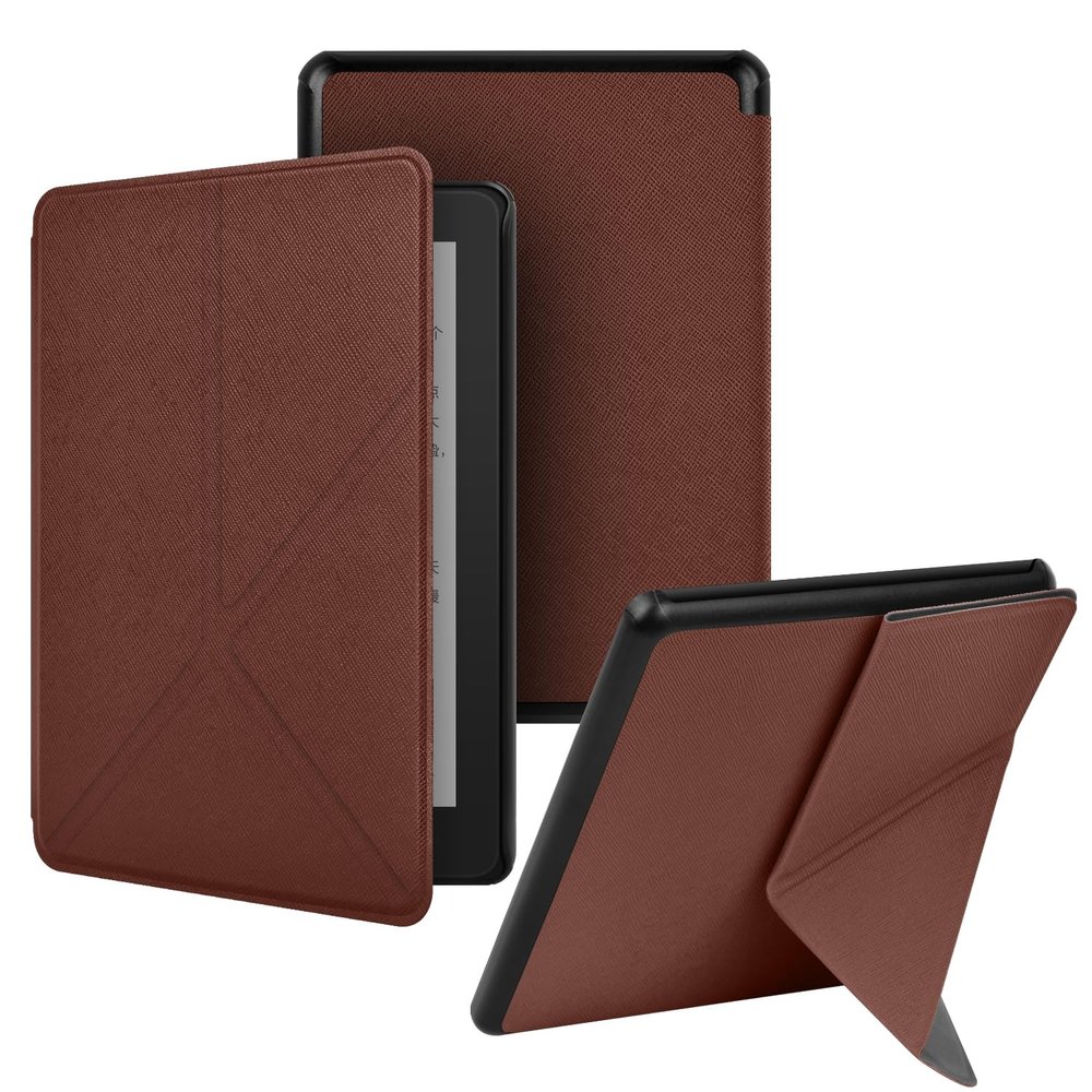 enoxboo Case for Kindle Paperwhite 12th Generation 2024/ Kindle Colorsoft Signature Edition, Ultra-Thin Origami Standing Shell Cover, 7 inch Cover with Auto Sleep Wake Feature
