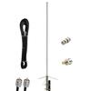Dual Band VHF UHF 2m 70cm Base Antenna for Mobile Ham Radio Repeater Base Station, 144/440 MHz, 10meter svy50-5 Cable/ 200Watt/ BNC/SMA/UHF/ So239, 5.6 FT view 1