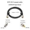 Dual Band VHF UHF 2m 70cm Base Antenna for Mobile Ham Radio Repeater Base Station, 144/440 MHz, 10meter svy50-5 Cable/ 200Watt/ BNC/SMA/UHF/ So239, 5.6 FT view 2