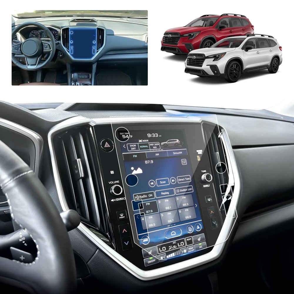 BSTW for Subaru Ascent 2025 Touring Screen Protector for 2023-2026 Ascent Premium/Limited 11.6-in for 2025 Subaru Ascent Accessories 9H Anti-Scratch Tempered Glass Protective Film (Ascent 11.6-In HD)