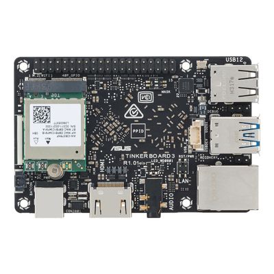 Tinker Board 3/3S, 2GB/4GB LPDDR4X RAM, RK3566, 1TOPS NPU, Credit-Card Sized SBC (Tinker Board 3,4GB RAM)